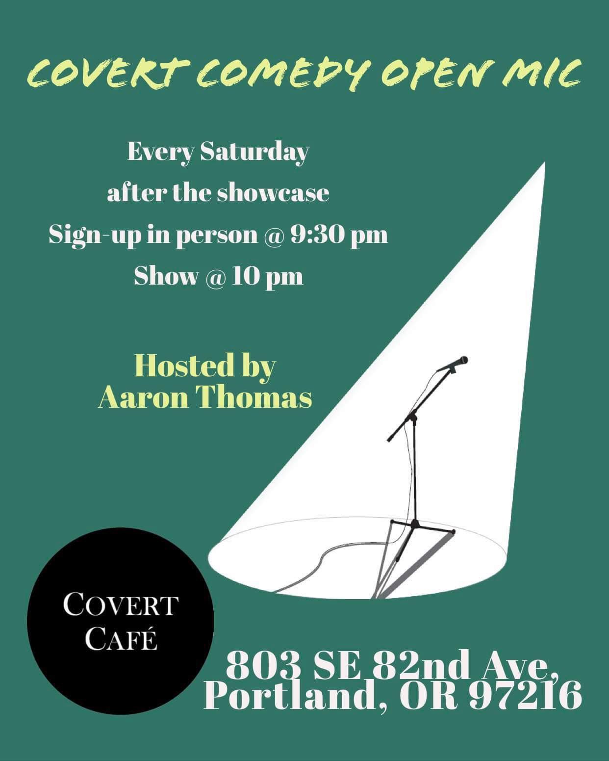 Covert Comedy Open Mic