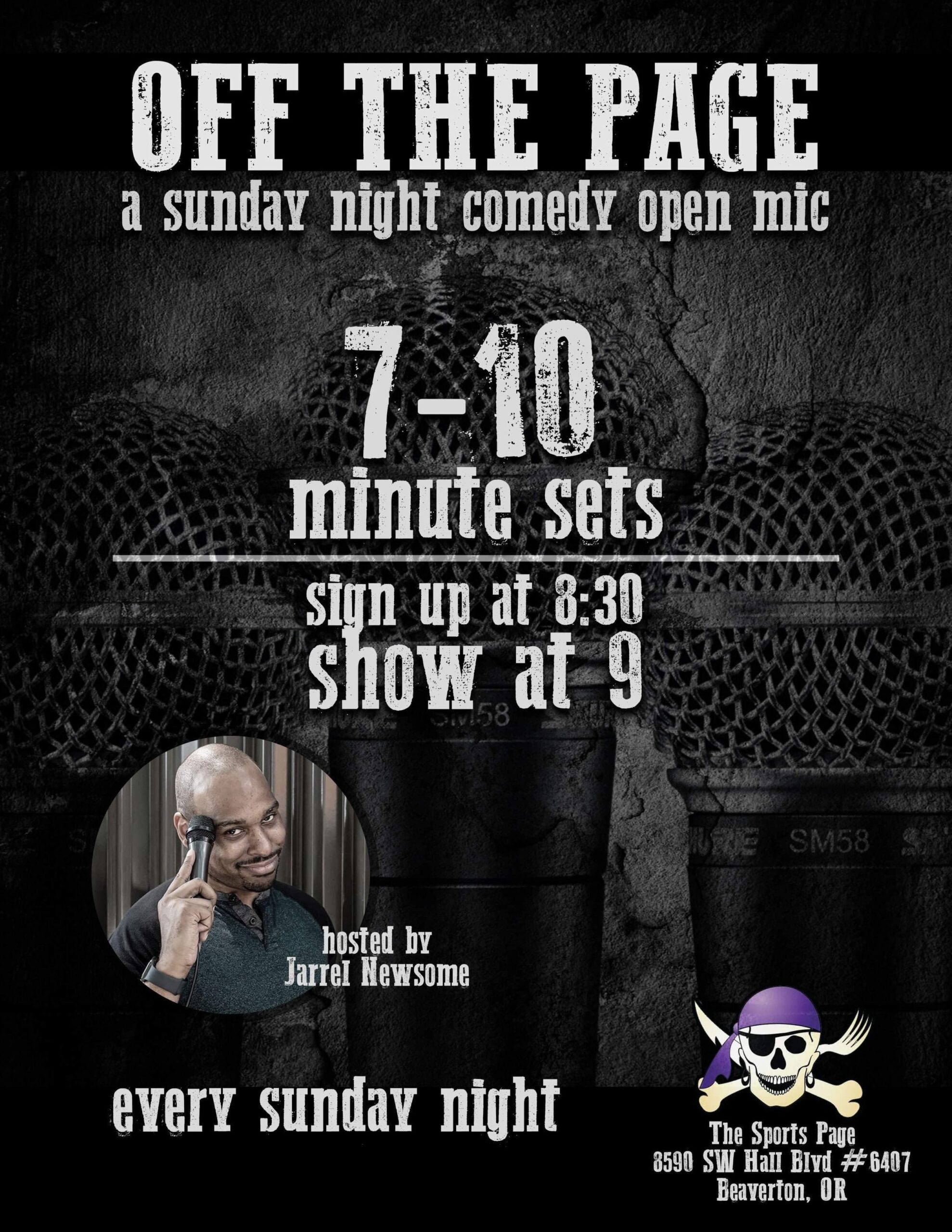 Off the Page Open Mic